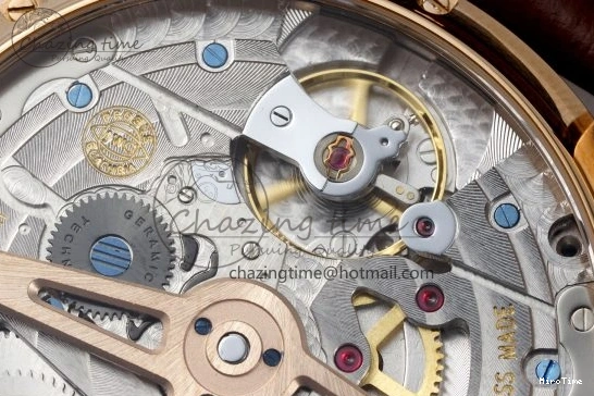 MIROTIME 0420 WellDesigned Portugieser Perpetual Calendar RG 5033 APSF 1:1 Best Edition White Dial on Brown Leather Strap A52610 Clone 7042